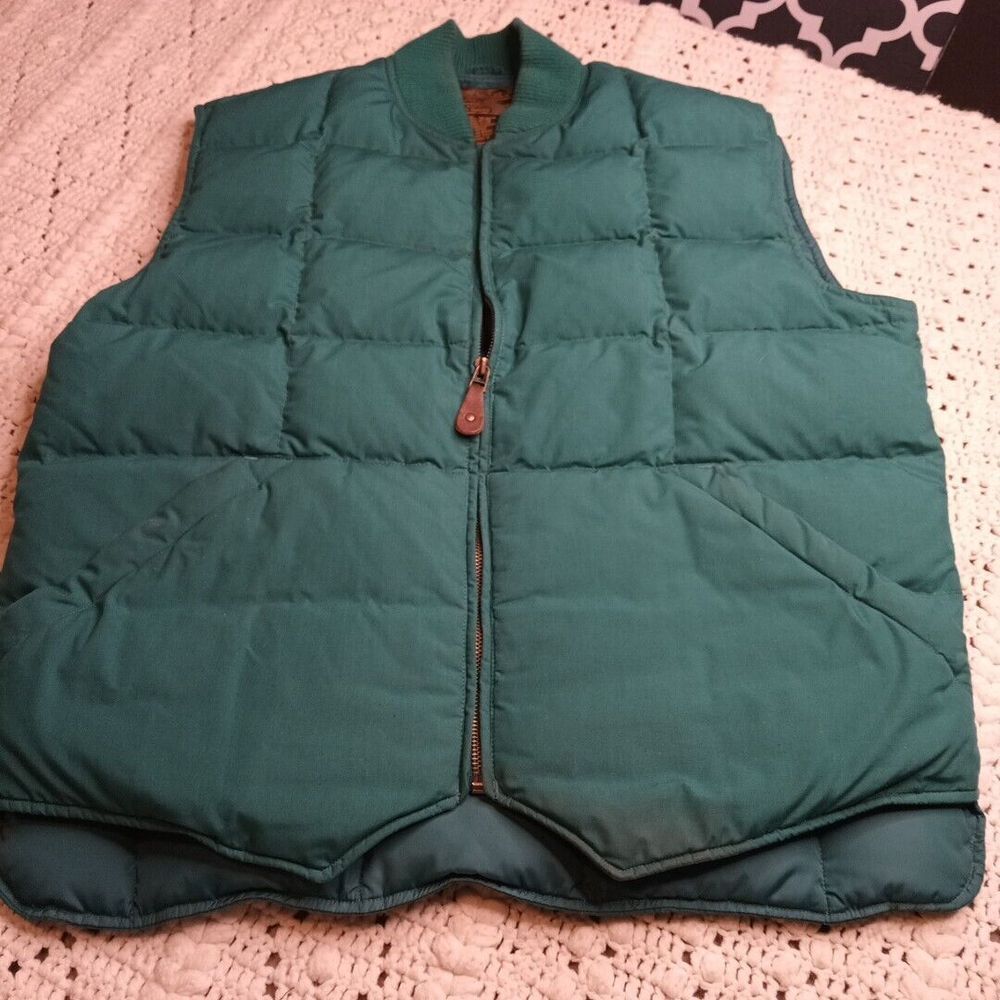 Eddie Bauer Green Puffer Vest